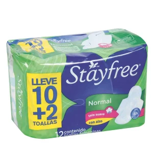 TOA.STAYFREE ESP.ALAS PACK 12 UDS