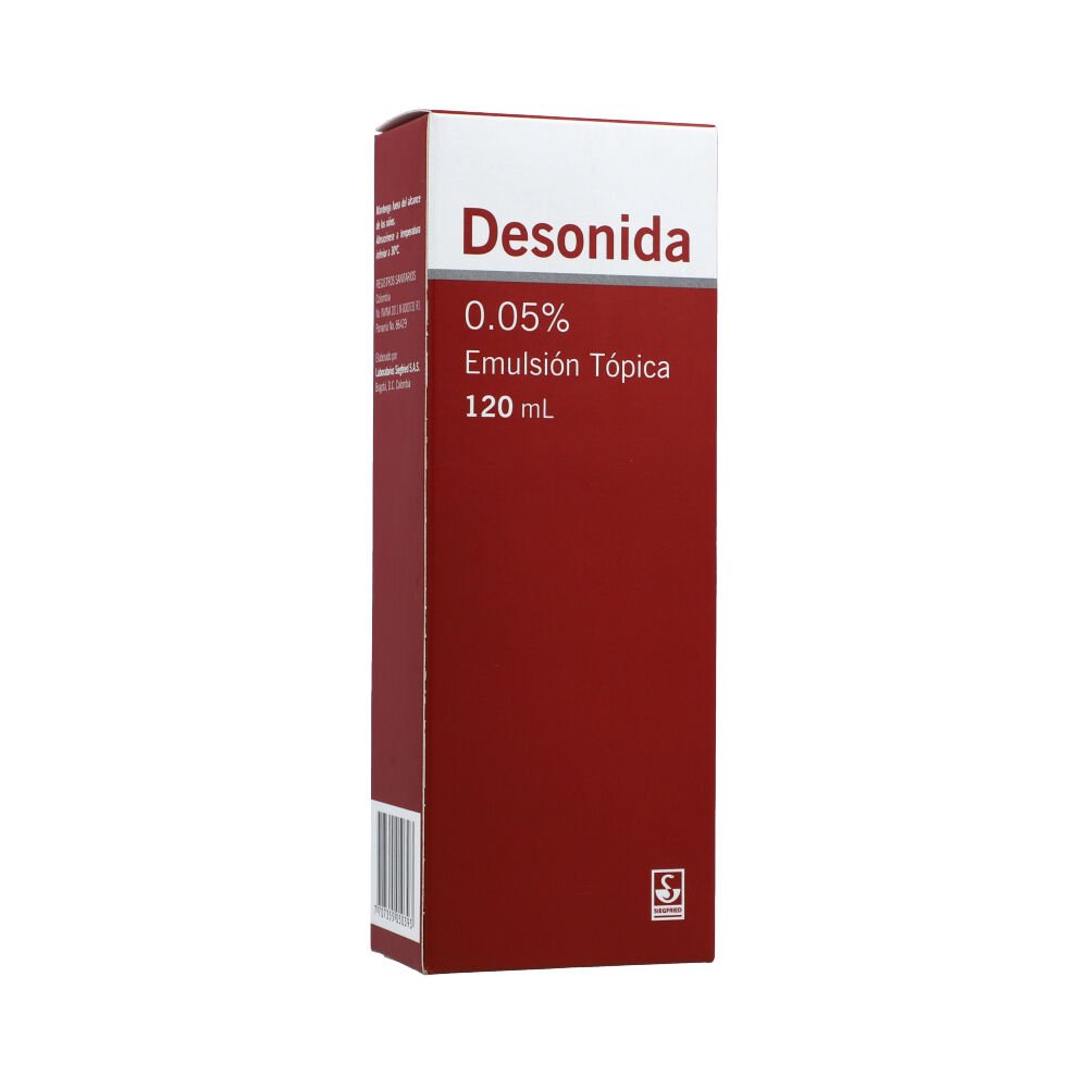 Desonida 0.05% Emulsión 120 mL