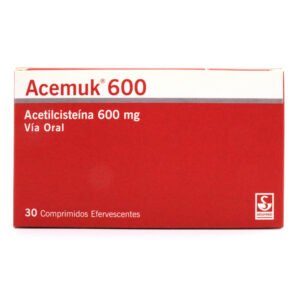 Acemuk 600 mg Acetilcisteína 30 comprimidos efervescentes