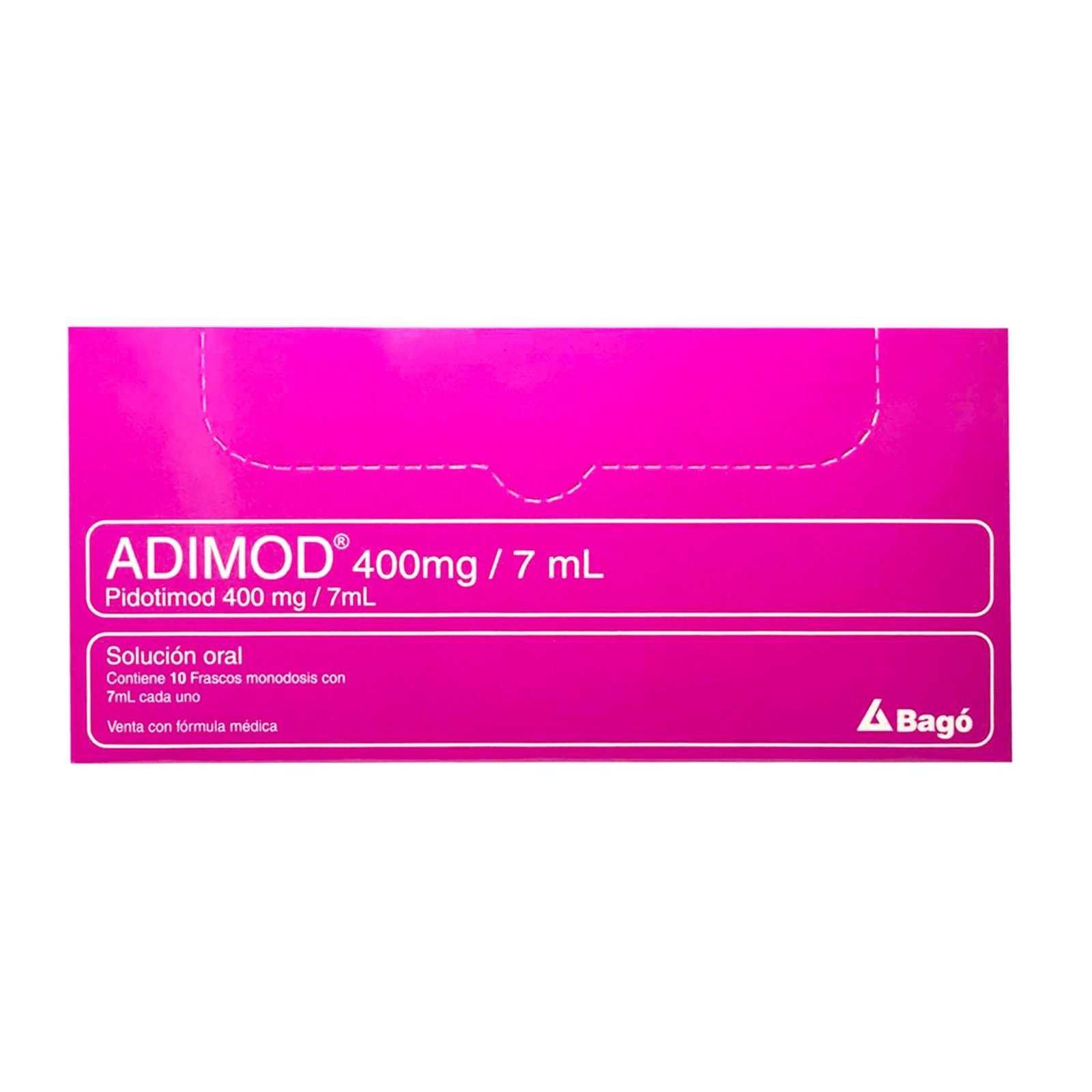 Adimod Pidotimod 400 mg/7 mL Solución Oral 10 Frascos 7 mL