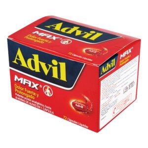 Advil Max 400 mg 72 Cápsulas Líquidas