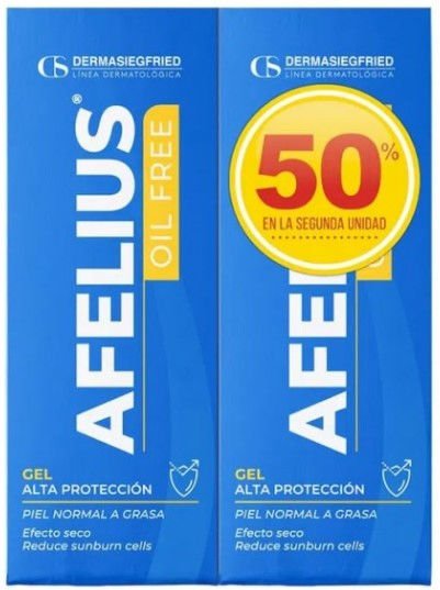 Afelius Oil Free Gel Alta Protección 120 ml (Pack x2)