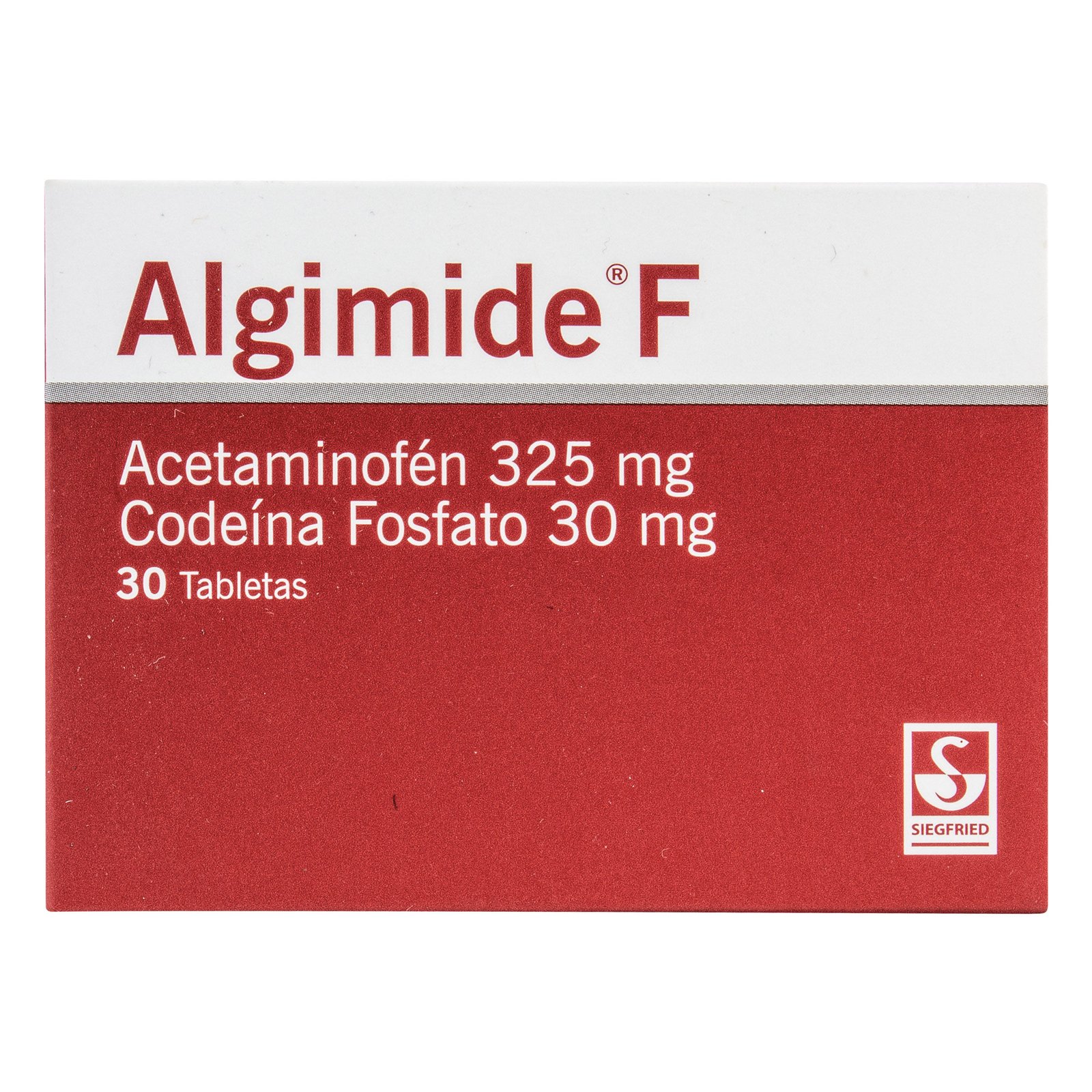 Algimide F 325 mg / 30 mg x 30 tabletas