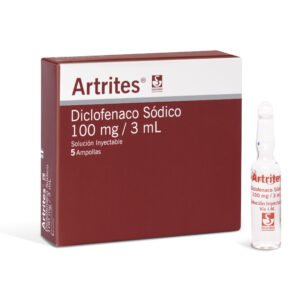 Artrites Diclofenaco Sódico 100 mg/3 mL x 5 ampollas