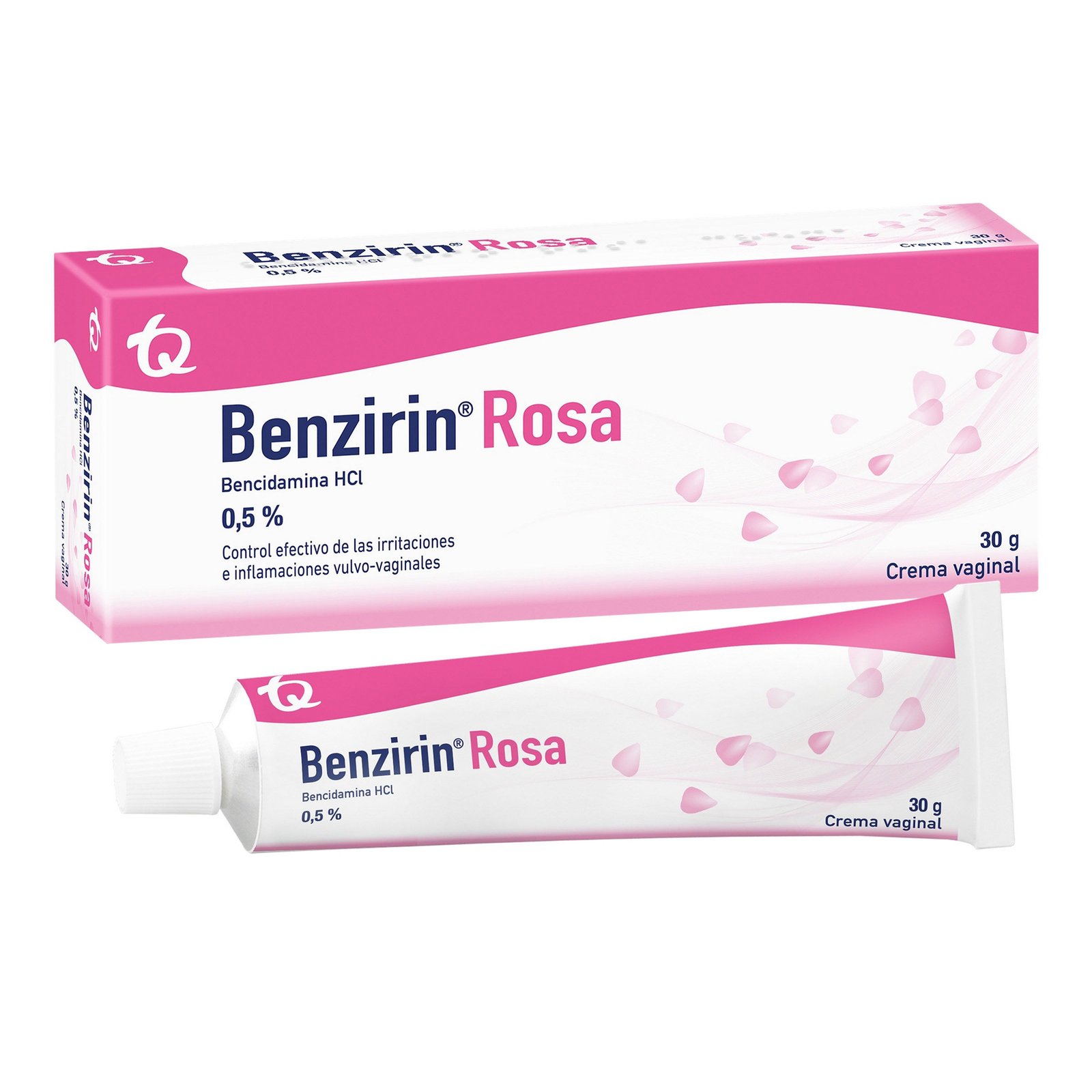 Benzirin Rosa crema vaginal 0.5% tubo 30 g