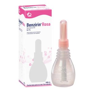 Benzirin Rosa ducha vaginal 0.1% frasco 140 mL