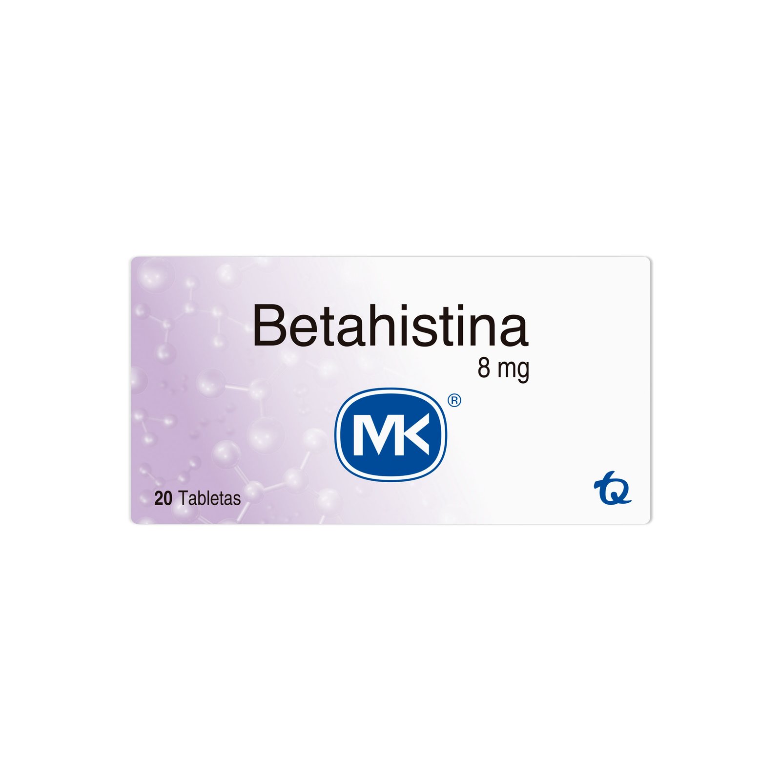Betahistina 8 mg Tabletas MK x 20