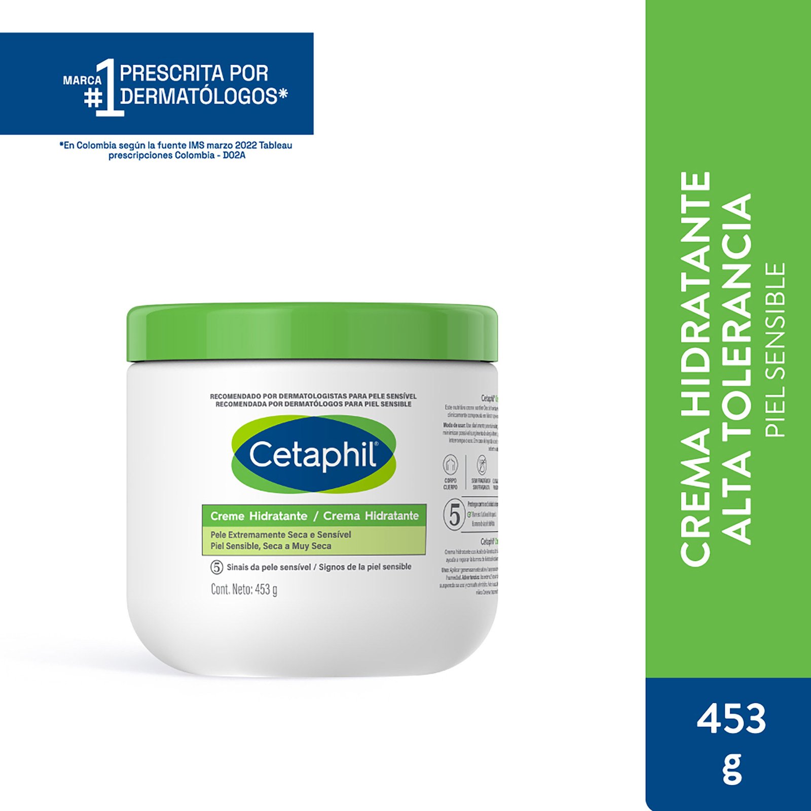 Cetaphil Crema Humectante Piel Sensible 453 g
