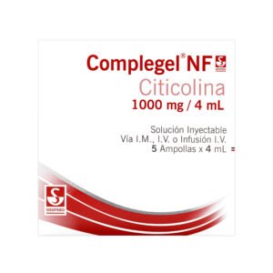 Complegel NF Citicolina 1000 mg/4 mL x 5 ampollas