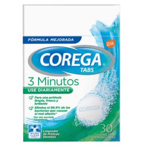 Corega Tabs Limpiador de Prótesis Dentales x30 Tabletas
