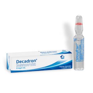 Decadron Dexametasona Fosfato 8 mg/2 mL Solución Inyectable Ampolla