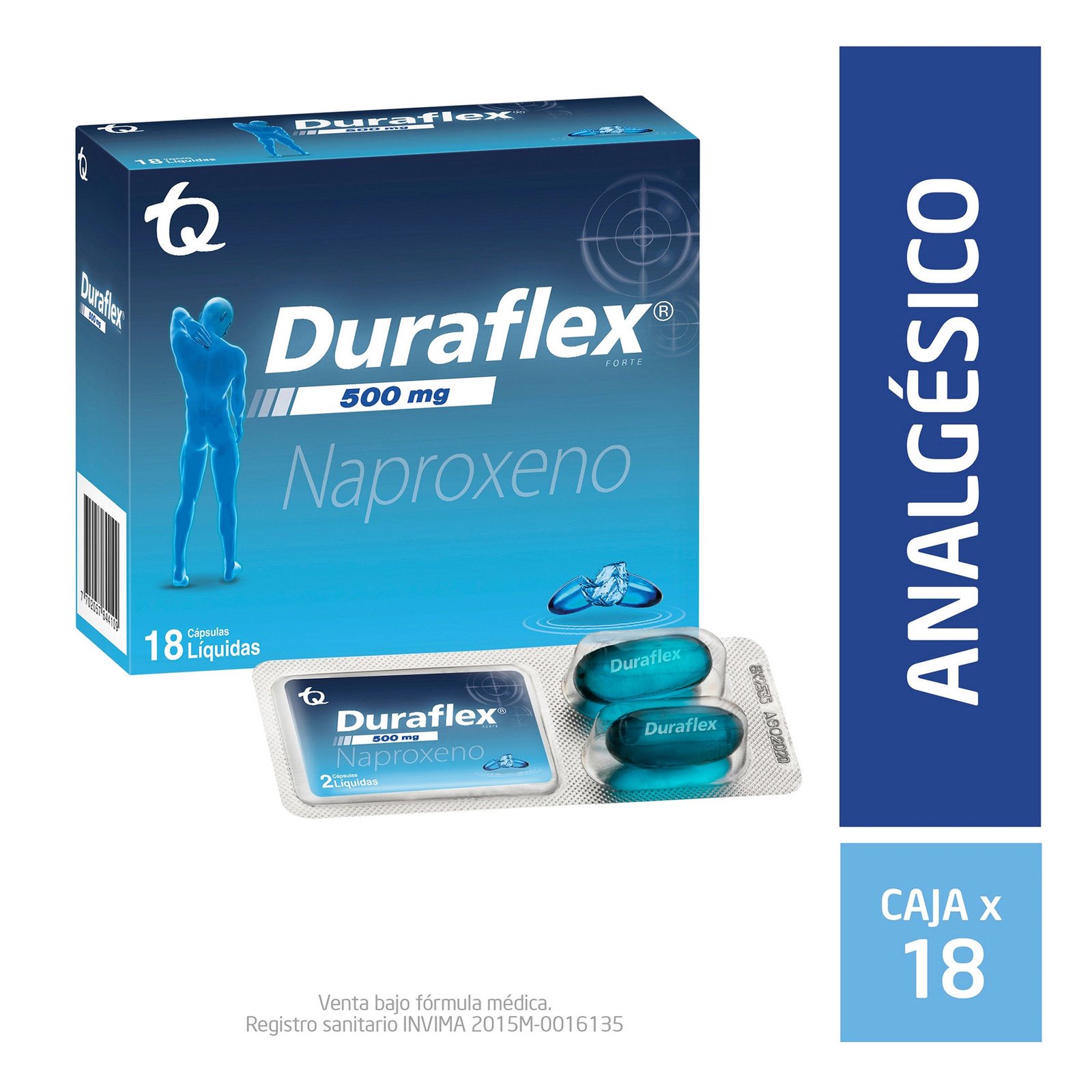 Duraflex Forte 500 mg 18 Cápsulas