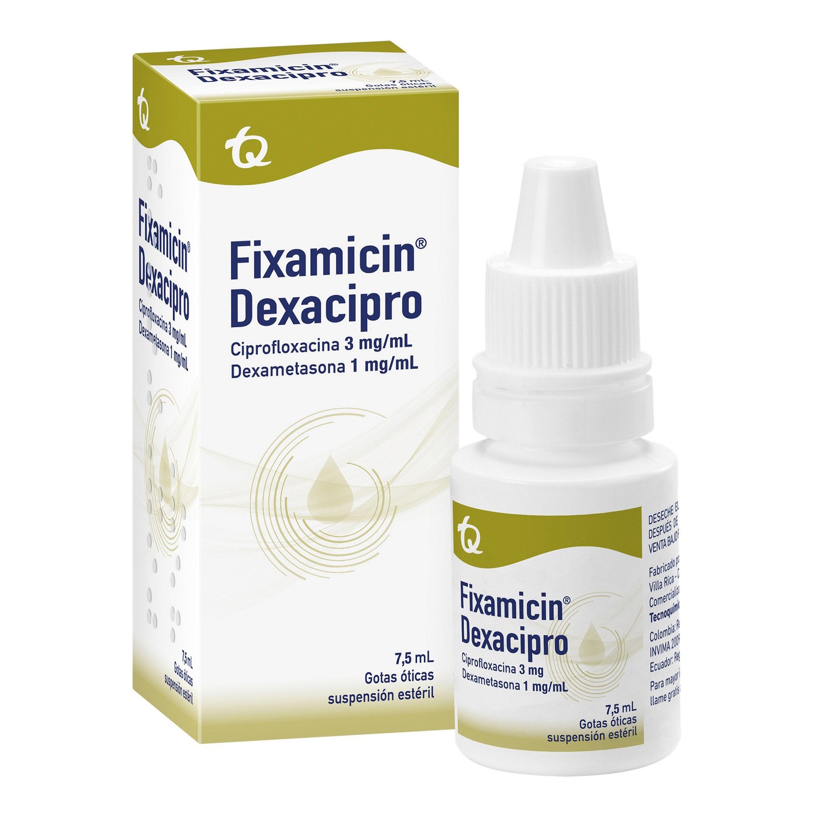 Fixamicin Dexacipro Gotas Óticas 7.5 mL