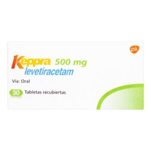 Keppra 500 mg 30 tabletas recubiertas