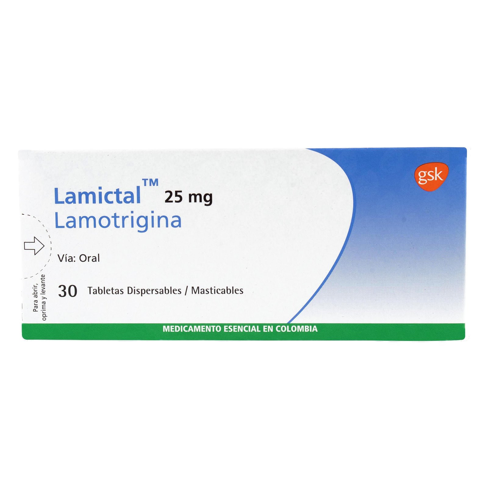 Lamictal Dispersable 25 mg 30 Tabletas