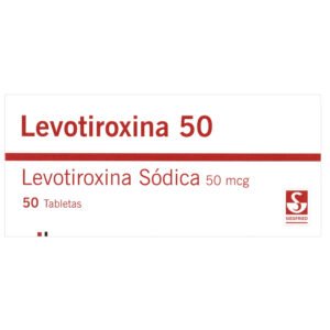 Levotiroxina sódica 50 mcg 50 tabletas