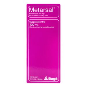 Metarsal Metronidazol 250 mg + Nifuroxazida 200 mg/5 mL Suspensión Oral 120 mL