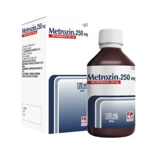 Metrozin metronidazol 250 mg suspensión oral x 120 mL
