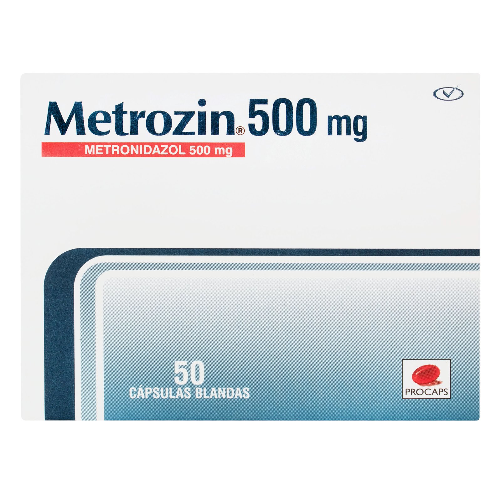 Metrozin metronidazol 500 mg x 50 cápsulas blandas