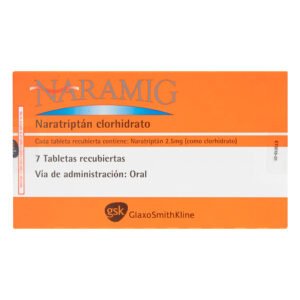 Naramig 2.5 mg 7 Tabletas Recubiertas