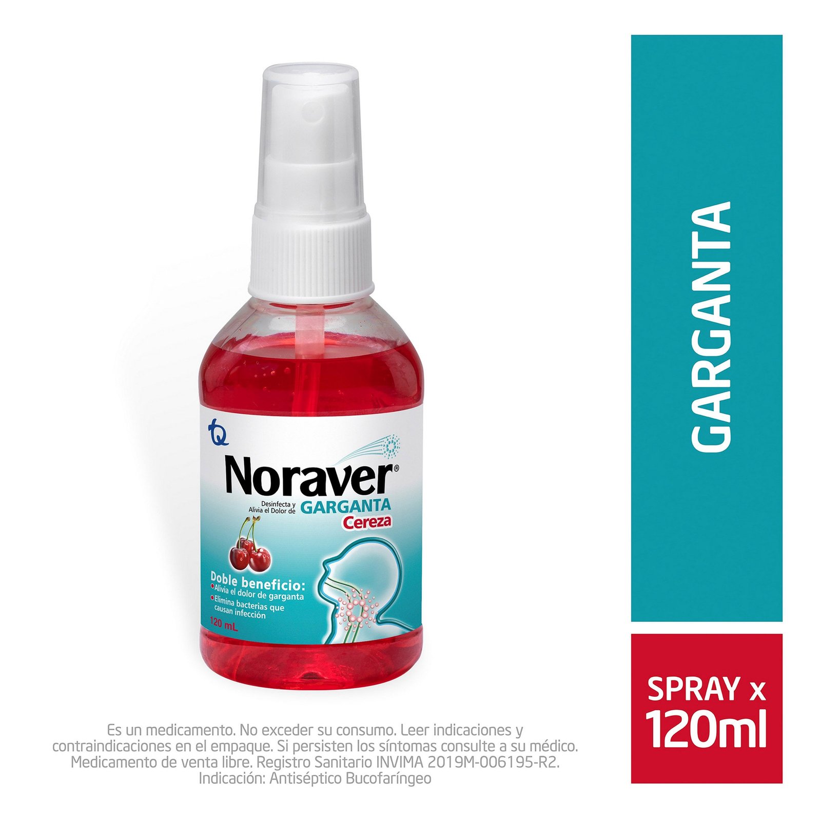 Noraver Garganta Cereza Spray 120 mL