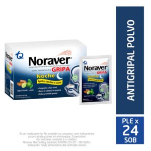 Noraver Gripa Noche Bebida 15 g Caja x 24 Sobres