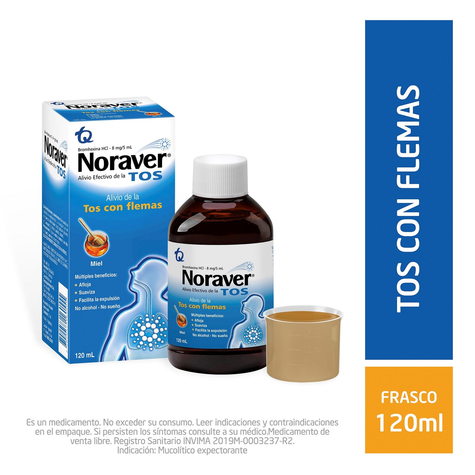 Noraver Tos Adulto Jarabe 120 mL