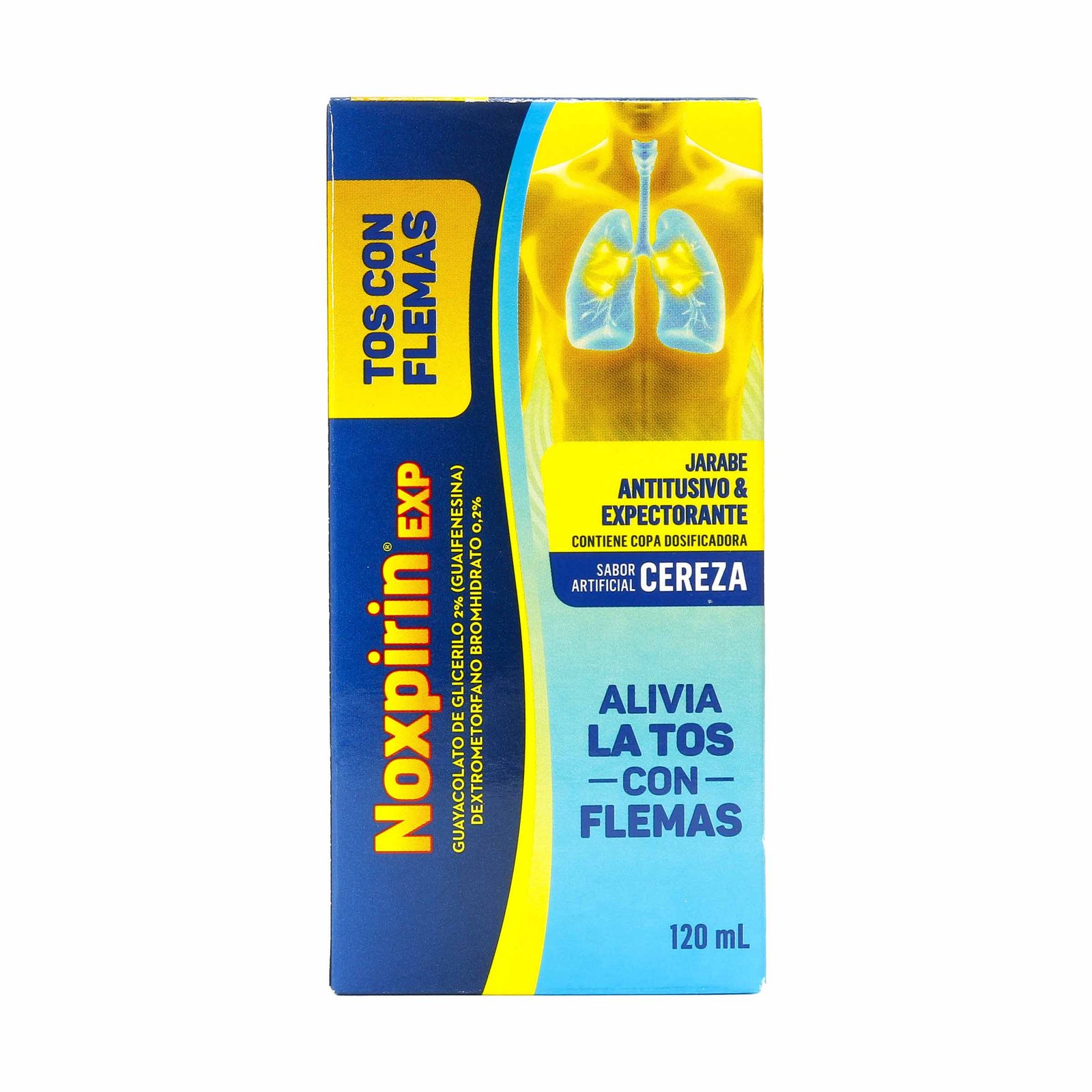 Noxpirin EXP Jarabe Expectorante y Antitusivo 120 mL