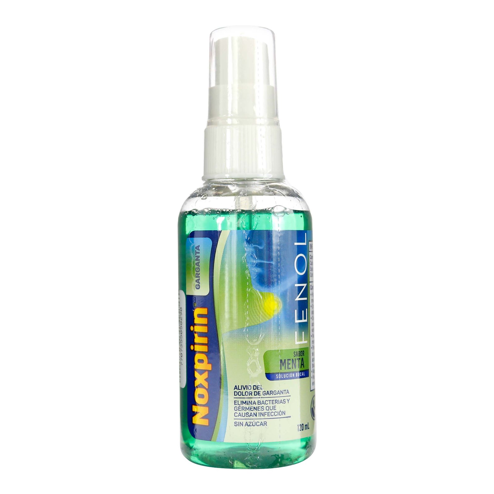 Noxpirin Fenol spray bucal sabor menta 120 ml