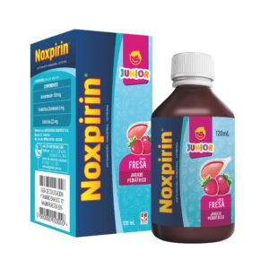Noxpirin Junior F jarabe pediátrico sabor fresa 120 ml