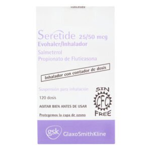 Seretide 25/50 mcg Evohaler Inhalador 120 Dosis