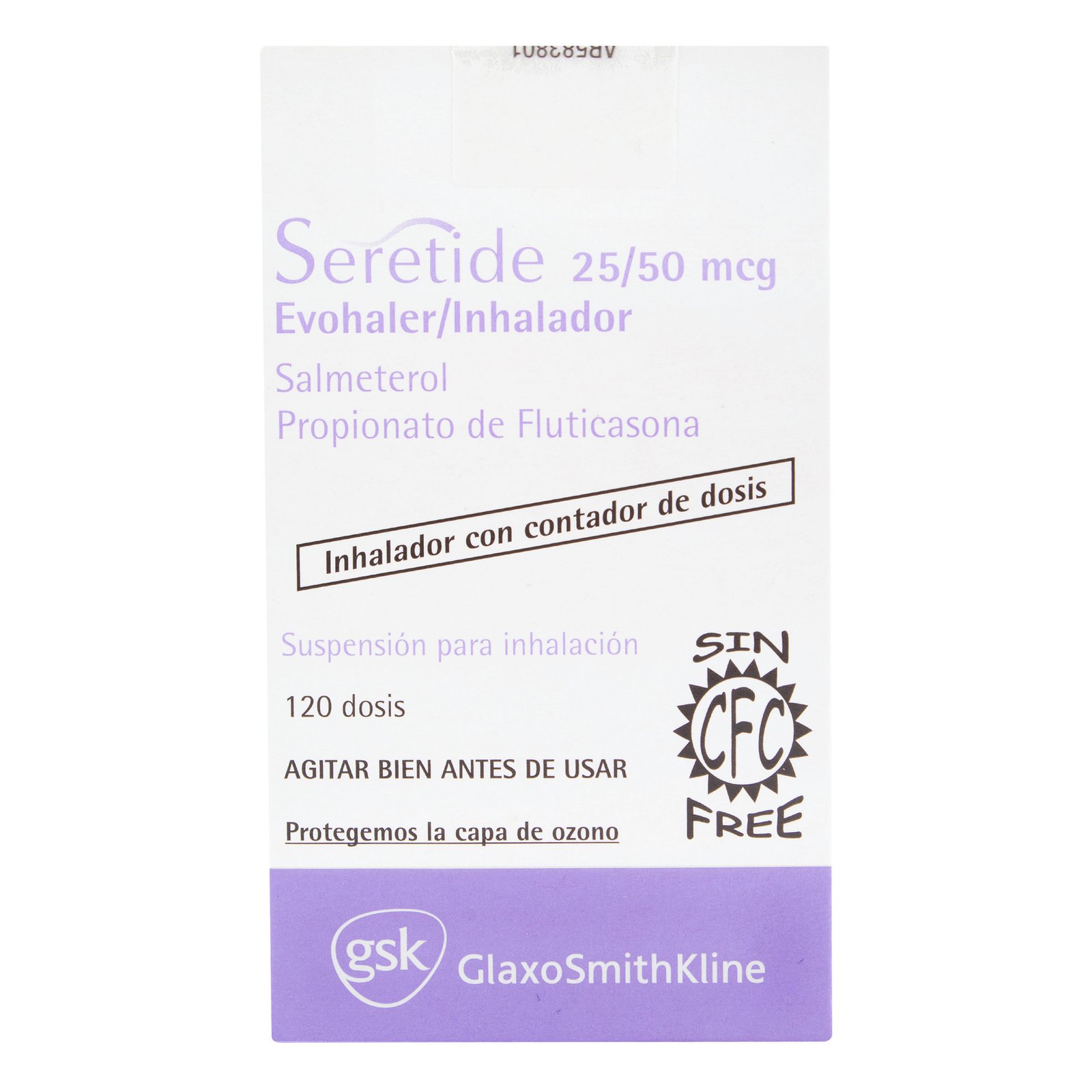 Seretide 25/50 mcg Evohaler Inhalador 120 Dosis