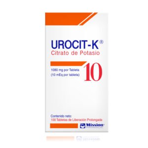 Urocit-K 10 mEq Citrato de Potasio 1080 mg 100 Tabletas