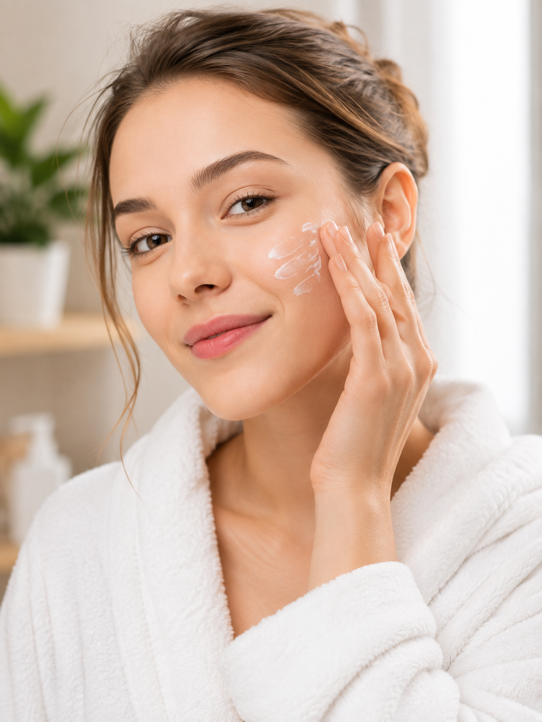 mujer-cuidado-facial-crema-drogueria