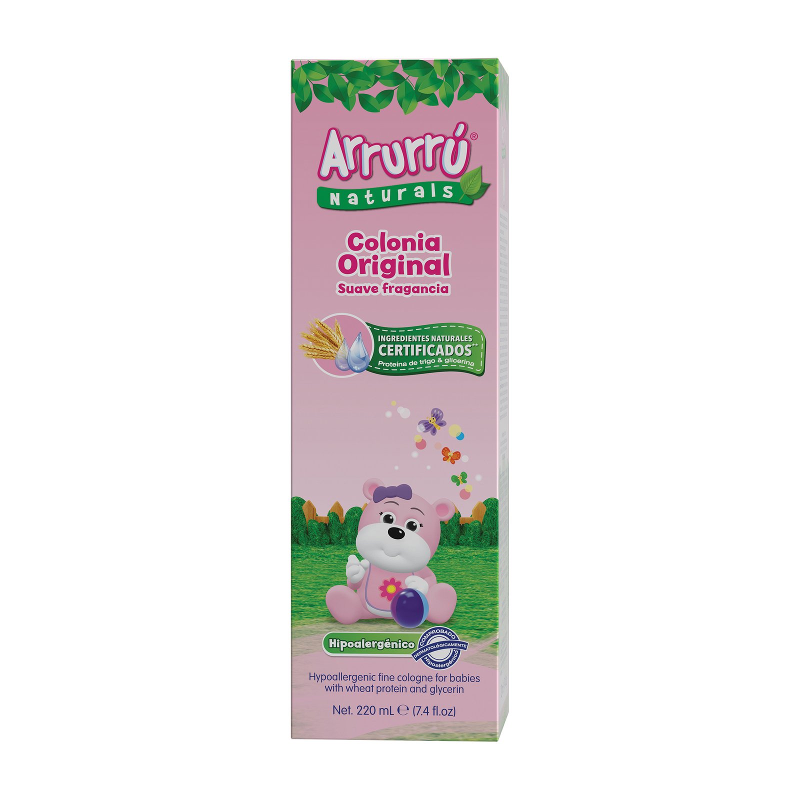 Arrurrú Naturals Colonia Original Rosada 220 mL