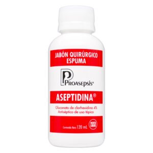 Aseptidina Jabón Quirúrgico Espuma Clorhexidina 4% 120 ml
