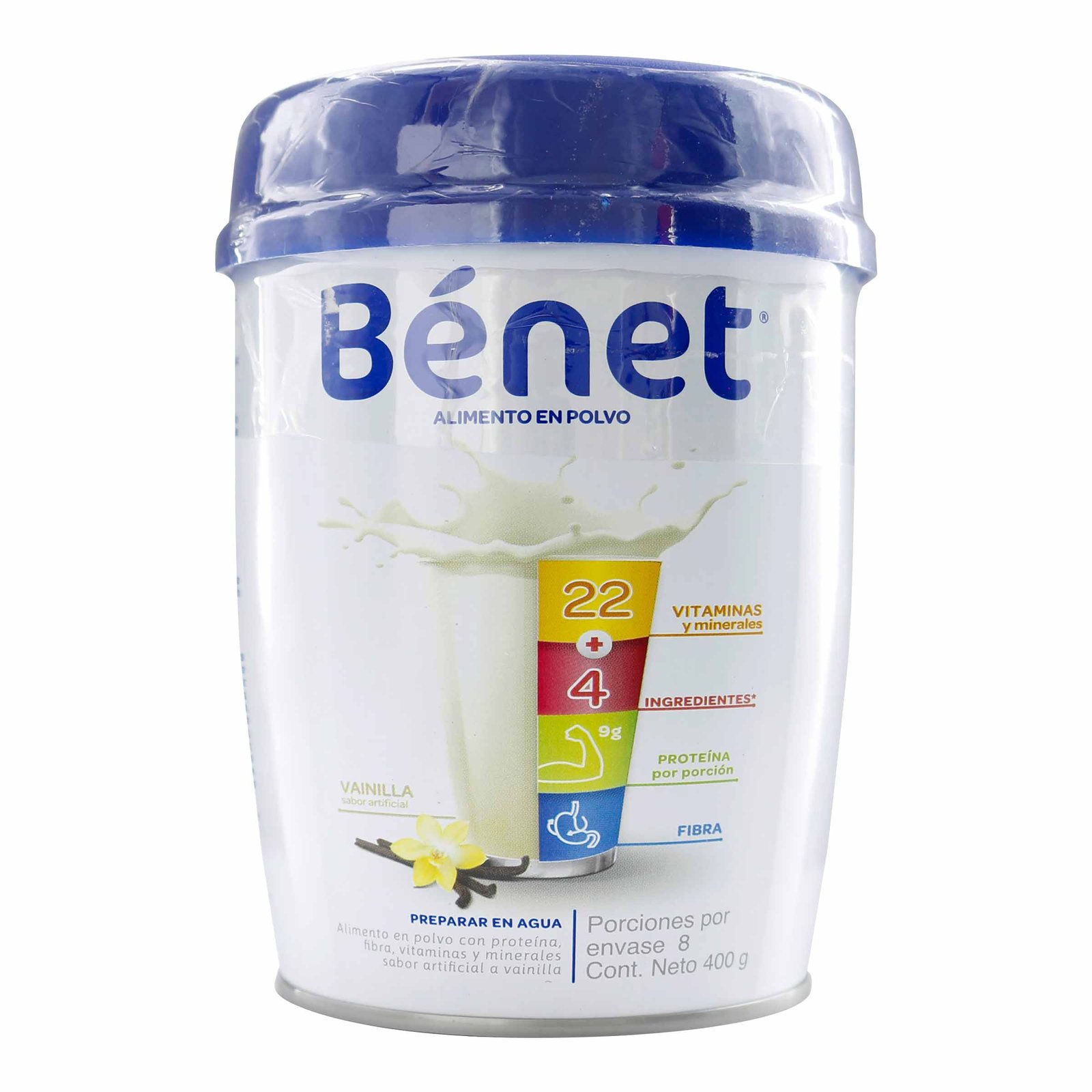 Benet Vainilla Alimento en Polvo 400 g