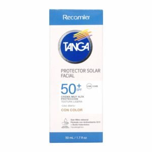 Bloqueador Solar Facial Tanga SPF 50+ Con Color 50 ml