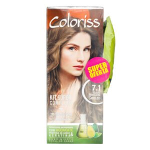 Coloriss Kit 7.1 Rubio Mediano Cenizo + Tratamiento 30 g