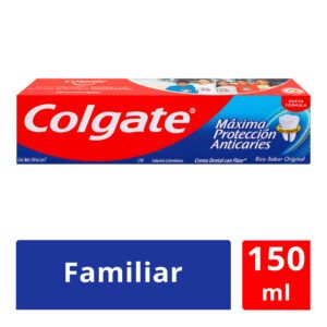 Crema Dental Colgate Máxima Protección Anticaries Sabor Original 150 ml