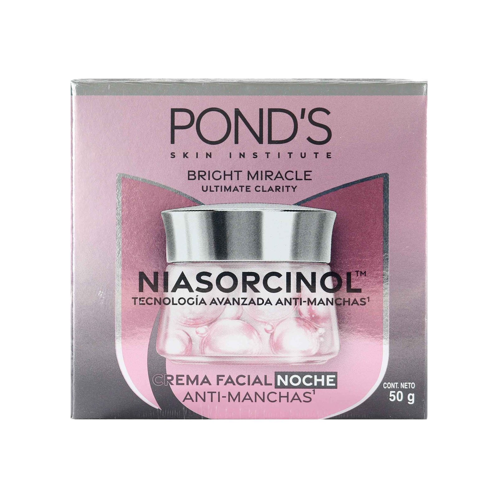 Crema Facial Pond's Bright Miracle Niasorcinol Noche Anti Manchas 50 g
