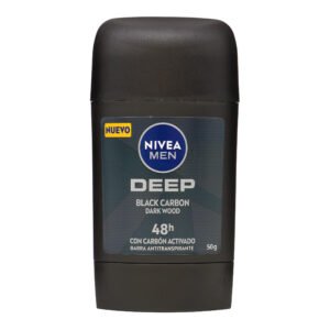 Desodorante Antitranspirante en Barra Nivea Men Deep Black Carbon Dark Wood 50 g