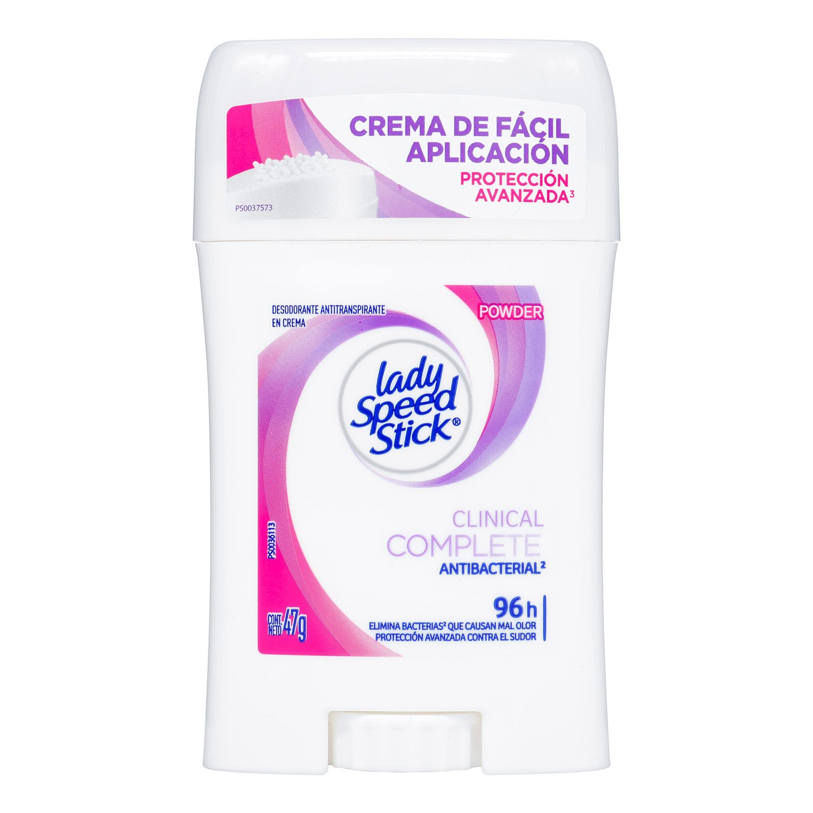 Desodorante Antitranspirante Lady Speed Stick Clinical Complete Powder Crema 47 g
