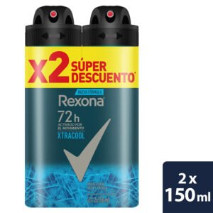 Desodorante Antitranspirante Rexona Xtra Cool Spray 2 x 150 ml