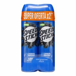 Desodorante Speed Stick Carbon Absorb Spray Pack x2 91 g c/u