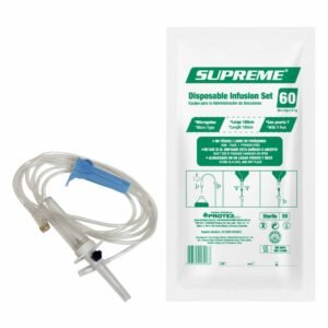 Equipo de Venoclisis Supreme Microgoteo 60 Gotas con Puerto Y