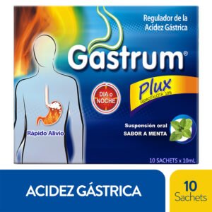 Gastrum Plus Menta Hidrotalcita 10% 10 mL x 10 Sachets