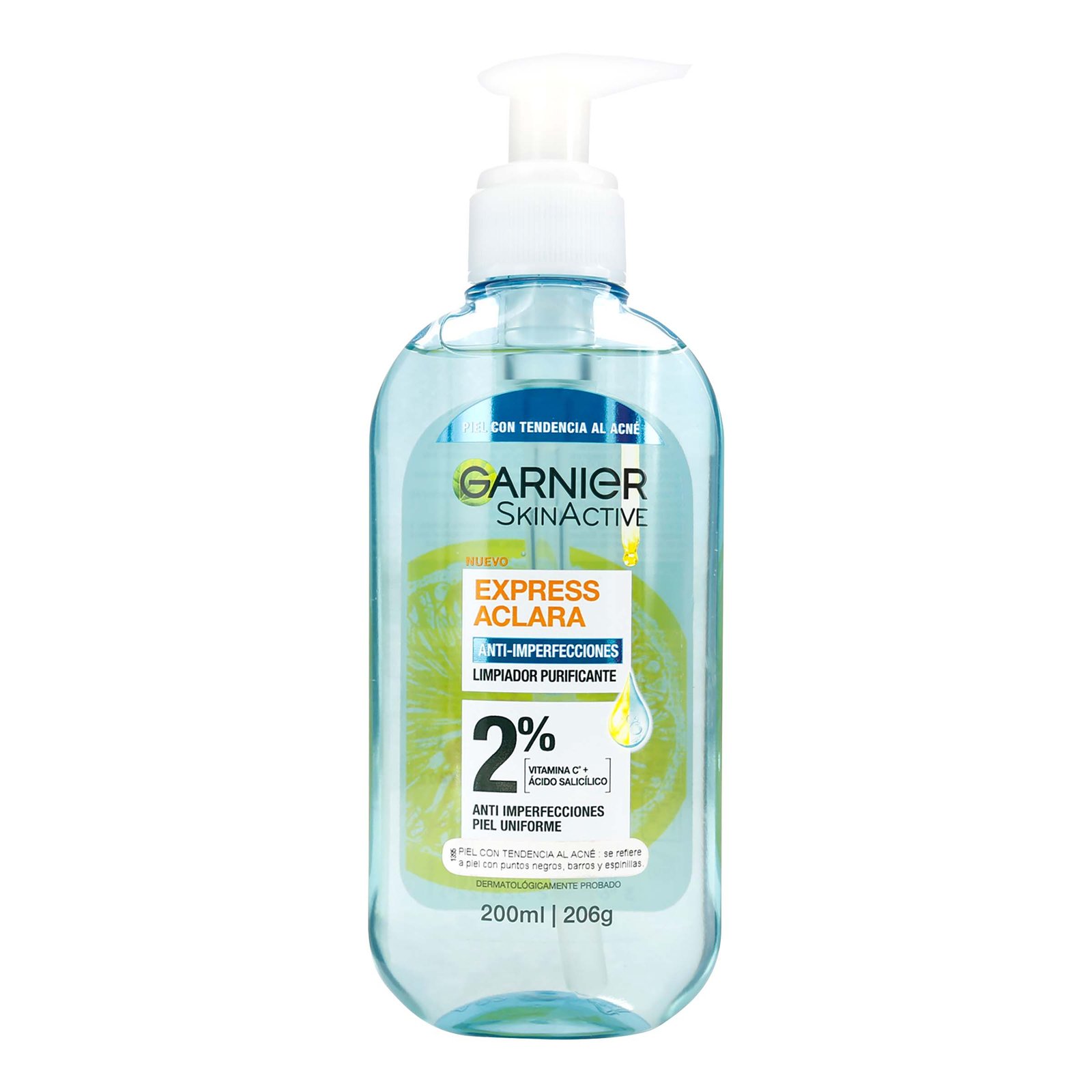 Gel Limpiador Purificante Garnier SkinActive Express Aclara Anti Imperfecciones 200 ml