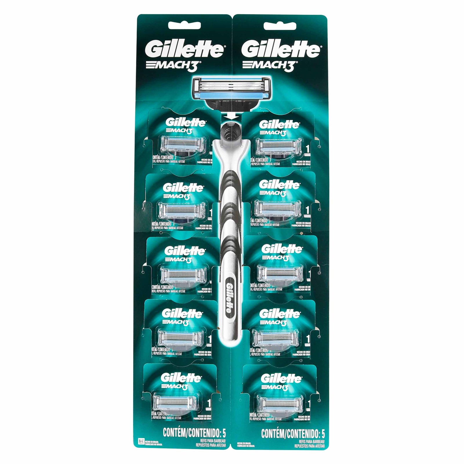 Gillette Mach3 Repuestos Ristra 10 Unidades