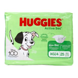 Huggies Active Sec XG4 Pañales Etapa 4 25 Unidades